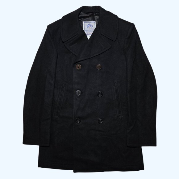 DSCP Quarterdeck Collections US Navy Wool Pea Coat Military Jacket Sz 38L Long - Picture 1 of 7